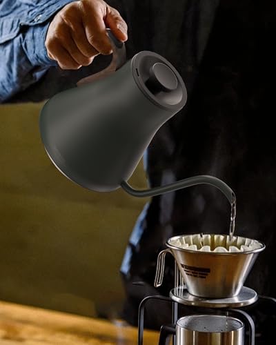 Image of Cocinare Gooseneck Electric Kettle & Pour Over Coffee Set, ±1F Temperature Control, 1500W 0.9L Kettle, Coffee Dripper, 550 ml / 18.6 oz Server & 2 Tasting Cups