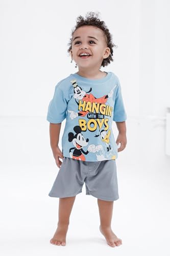 Image of Disney Mickey Mouse T-Shirt and Shorts Outfit Set Infant to Big Kid Sizes (12 Months - 12)
