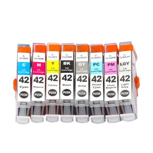Cartouches d'encre compatibles CLI-42 encre de remplacement pack de 8 pour imprimante photo Pro-100