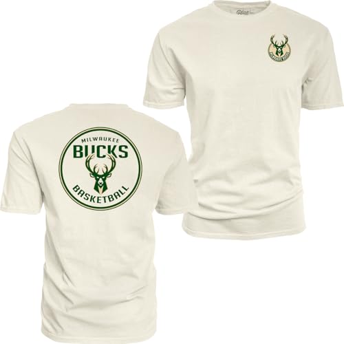 Image of Blue 84 NBA Unisex-Adult NBA Officially Licensed T-Shirt Ringspun Front /Back Ivory