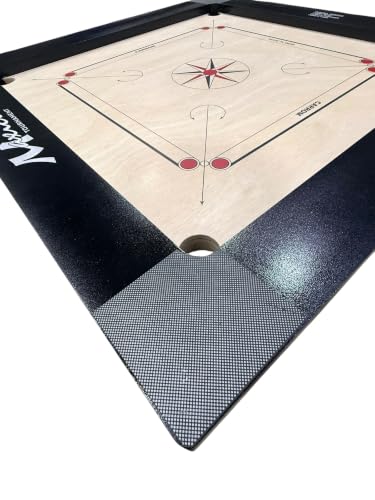 Image of SGC Carrom Board 36 inch Full Size with 3 inch Border & 4mm Ply with Stricker