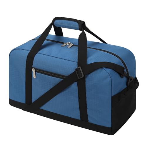 Small Gym Bag 18 inch Carry On Duffel Bag for Weekender Travel - Blue 18inch Blue