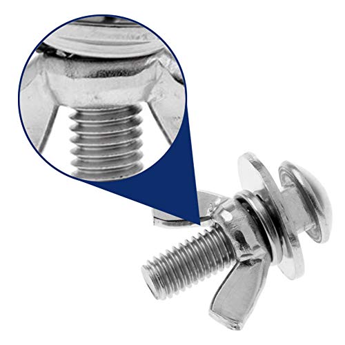 150pc Wing Nuts Assorted Sizes Metric Wing Nut Assortment Set Assorted