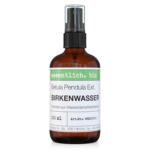 Agua de abedul orgánica (hidrolato) 100 ml de wesentlich.