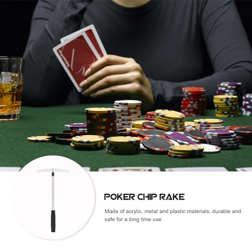 DOITOOL Poker- Chip- Push. Poker-Chip-Push-Chips Harrow Collector Teleskop-Poker-Chips-Sammelstange Spielsammlungen.