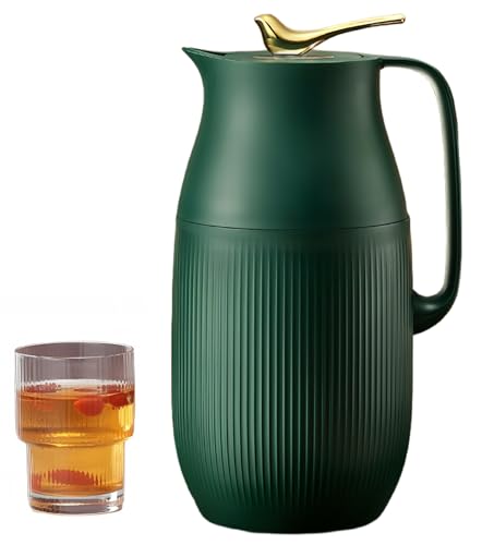 Gamire 魔法瓶 48h 保温卓上ポット ケトル 水瓶 保温ピッチャー 950ml 1600ml 大容量 高い保温効力 真空断熱 プラスチックハウジング 北欧 おしゃれ 丸い お茶を淹れる 粉ミルクを浸す コーヒー 新しい家 贈り物 店?用 家庭用 台