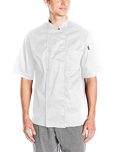 Image of Chef Code Men's Short Sleeve Unisex Cool Breeze Chef Coats
