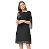 GRACE-KARIN-Women-Loose-Chiffon-Dress-Elegant-Evening-Dress-for-Cocktail-Party GRACE KARIN Women Black tie Dresses 2023 Summer Wedding Guest Dress Black XL