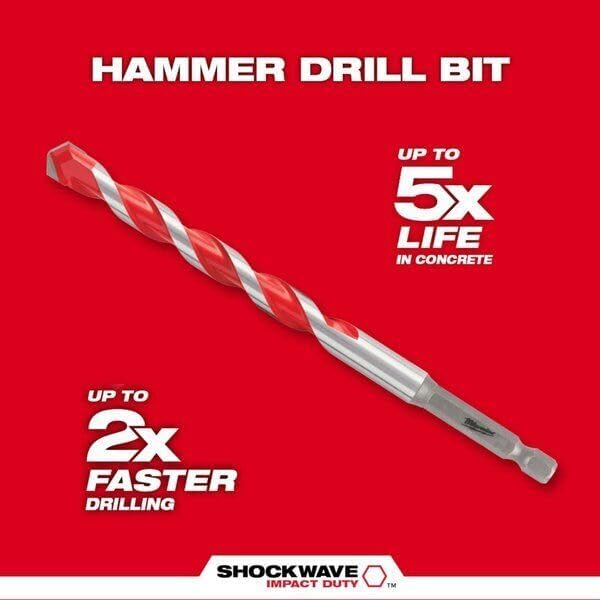 48-20-9058 for Milwaukee Tool 10 Pc. Shockwave Impact Duty Carbide Hammer Drill Bit