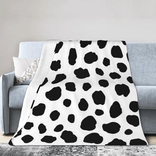 毛布 ダルメシアン犬の模様 ブランケット 冬用 夏用 フランネル生地 シングル ふんわり オールシーズン おしゃれ 掛け毛布 エアコンブランケット 膝掛け かわいい キャラクター 四季適用 150×200cm