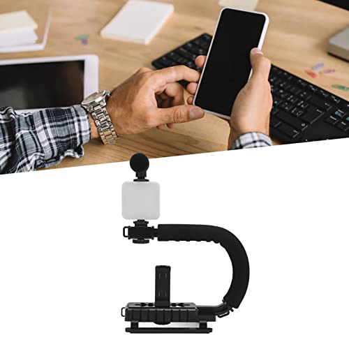 Stabilisateur de caméra pour vlogging avec éclairage LED et microphone - 4