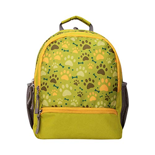 Nivia 5256 Paws School Bag, Others (Olive-Yellow)