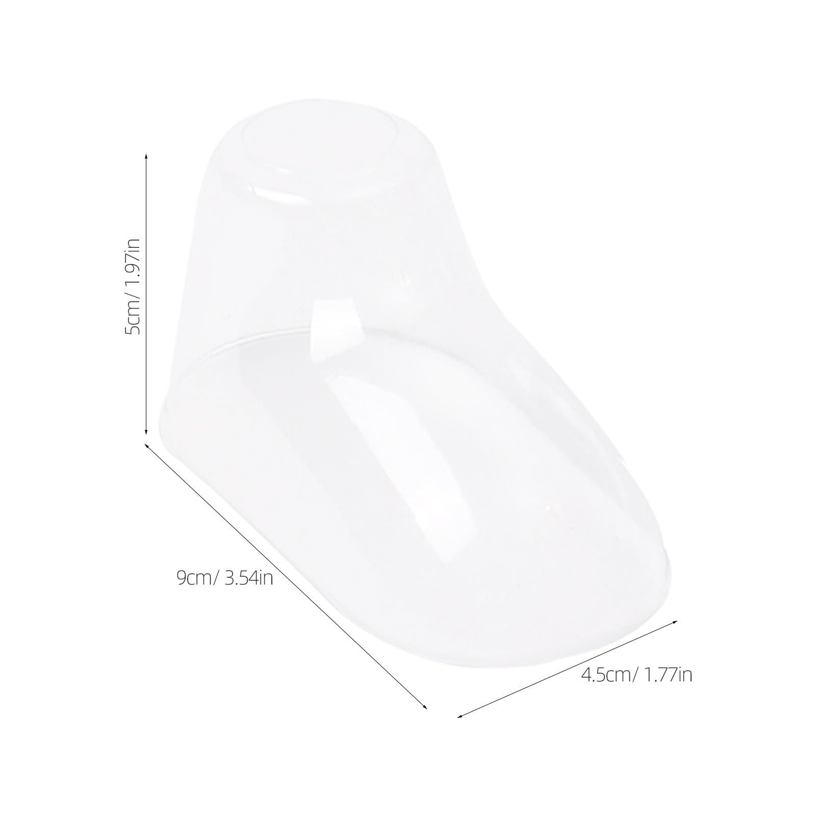 Healeved Transparenter Babyfuß Schuh Präsentationsständer 100 Stück Kunststoff Kinderschuhhalter 9cm Formstabiler Schuhformer für Babysocken und Kleinkinderschuhe