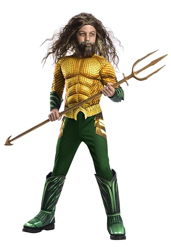 Rubies - Disfraz de Aquaman Premium, para niños, 5-7 años (Rubies 641365-M)