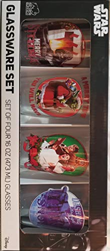 Star Wars Glassware Set, Set of Four, 16 oz (473ml) glasses