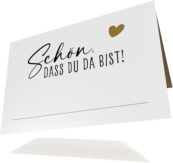 Luxoraiova 50 Stück Tischkarten Hochzeit - Namensschilder 9x5cm Zum Beschriften