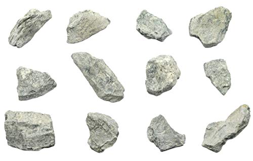 12PK Raw Green Slate, Metamorphic Rock Specimens - Approx. 1