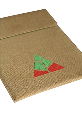 Funda para portátil MacBook de yute beige anti-roces 2