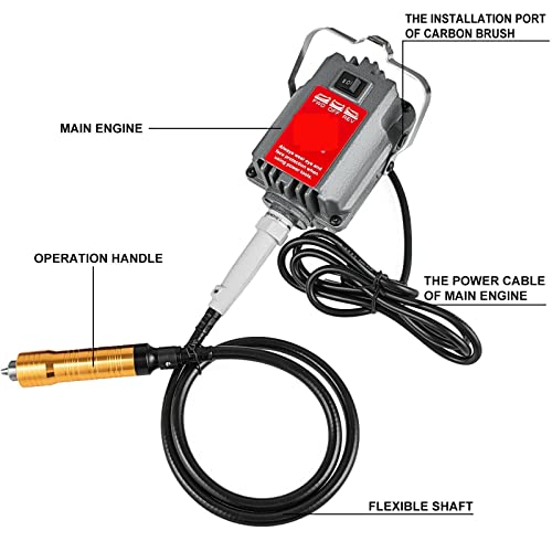 Machine de polissage suspendue à arbre flexible avec mandrin 6.5mm pour polir et graver - 3
