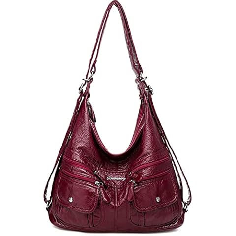 AFKOMST Damen Handtasche Groß, Frauen Handtaschen Leder Cover