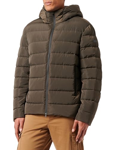 Vestibilità aderente; cappuccio applicato; chiusura con cerniera impermeabile; 2 tasche; 1 tasca interna con cerniera; calda imbottitura in poliestere; imbottitura sintetica