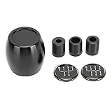 Zohisin 5 6 Geschwindigkeits Schaltknopf Zahnradschieber Universal Auto Accessoire mit 3 Adaptern aus Hochwertiger Aluminiumlegierung Robust Antiabrieb Haltbar für Die meisten Autos