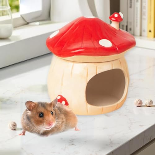 Abri pour cobayes et hamsters - Solution anti-stress rouge - 7