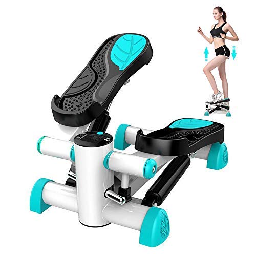Mini Mahcine de Fitness de Passo Hidráulico Duplo com Monitor LCD - Treino Aeróbico Air Climer Perna