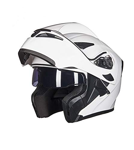 GAOZHE Casco Moto Modulare,Flip Front Scooter