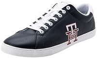 Tommy Hilfiger Men's Monogram Blend Vulcanized Sneakers, Navy, EU 44/US 11