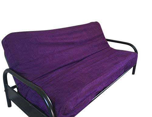 OctoRose Purple Color Full Size Quality Bonded Micro Suede Futon Mattress Cover