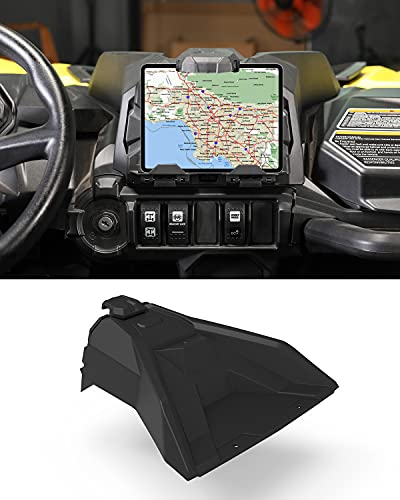 A & Utv Pro Trail Electronic Tablet Device Holder, Gps Tablet And Phone Holder Mount Storage Box For Can Am Commander/Commander Max/Maverick Sport/Trail/Sport Max,Replace Oem #715005212 #TOP3