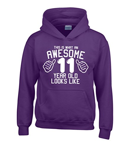 Sweat à capuche violet fille 11 ans Edward Sinclair vêtement confortable et chaud