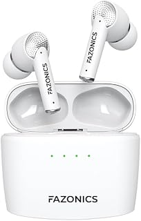 Quickpods X20 True Wireless Earbuds Bluetooth 5.3 ANC+ENC Clear Call 36H Playback IPX5 Waterproof with USB-C LED Power Display Charging Case in-Ear Ear Buds for iPhone/Android (White)