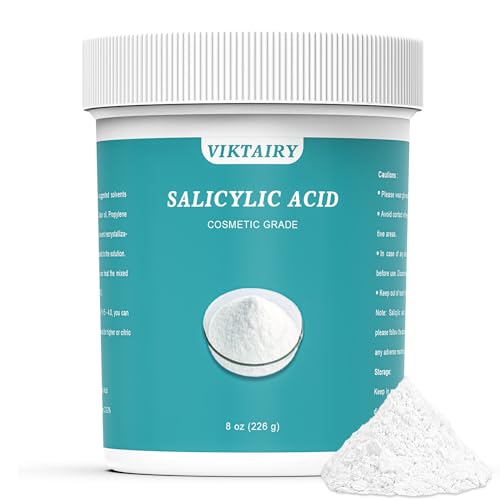Pure Salicylic Acid Powder (8 oz) Cosmetic Grade Original Ingredients with no Additives BHA Exfoliant for DIY Cleanser Toner Shampoo Body Wash Lotion