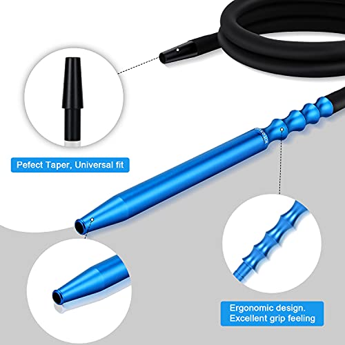 Shisha Schlauch mit Mundstücke set - 100% Waschbarer Wasserpfeife Silikonschlauch 1,5 Meter lang Universal… – Bild 5