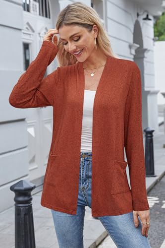 ULTRANICE Cardigan Sweaters Womens Fashion 2025 Spring Lightweight Long Sleeve Casual Tops Clothes Outfits with Pockets4