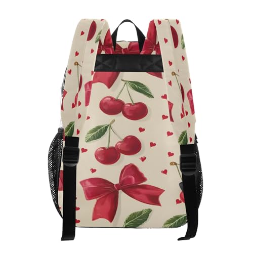 Clear Backpack for School Bow Cherry Transparent Bookbag for Girls See Through PVC Boy Backpacks3