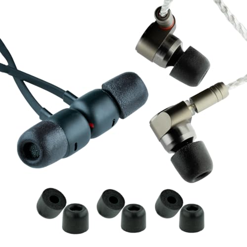 Image of Comply T-400 Isolation Earphone Tips (Black, 3 Pairs, S /M /L)