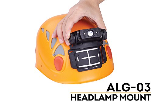 Fenix ALG-03 Headlamp Helmet Mount with EdisonBright Battery Case