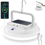 Solar Camping Lantern 126 LED, Rechargeable Hanging Tent Light