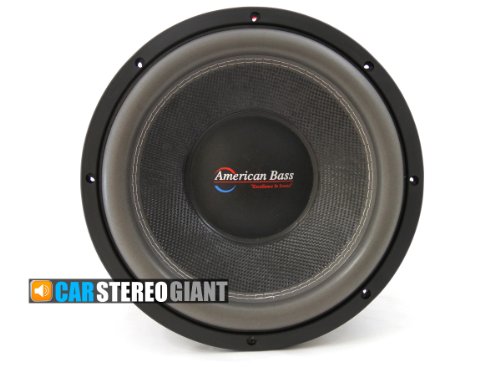 American Bass 15 Inch Subwoofer Hd Series Dual 1 Ohm Carbon Fiber Cone
