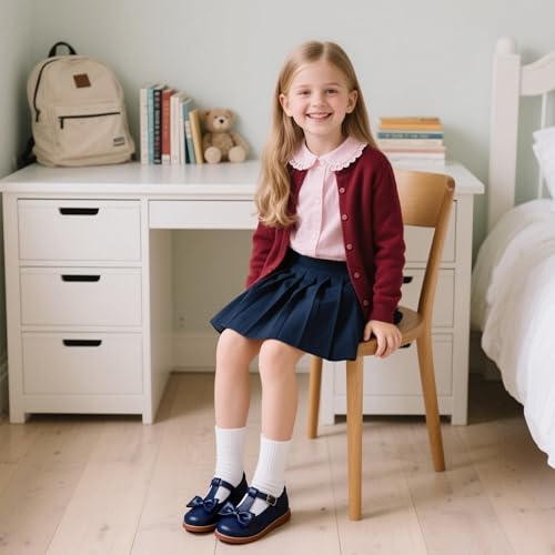 Image of Otter MOMO Toddler /Little Girls Mary Jane Slip-on School Uniform Party Dress Shoes