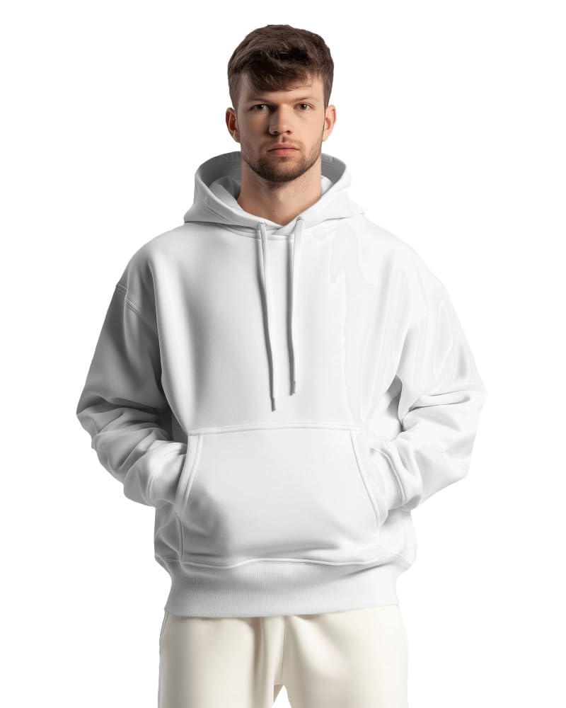 Men's Fashionable Sweatshirt || Cotton Hoodies for Men|| Men's Branded Sweatshirts|| White-picture-37