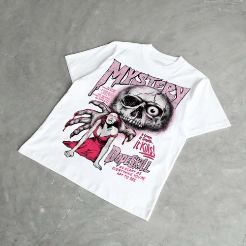 Image of DopeSkill Halloween Graphic Tee Streetwear Hip Hop Hypebeast Unisex T-Shirt Sneaker Colour Matching Shirts Spooky Graphic