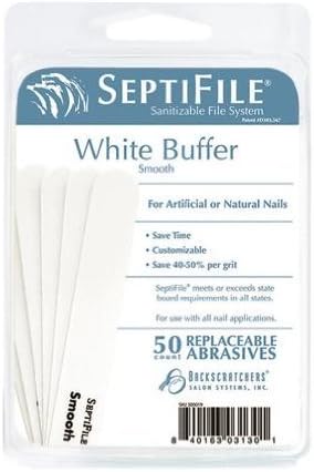 BackScratchers Septifile Buffer White 50-Count