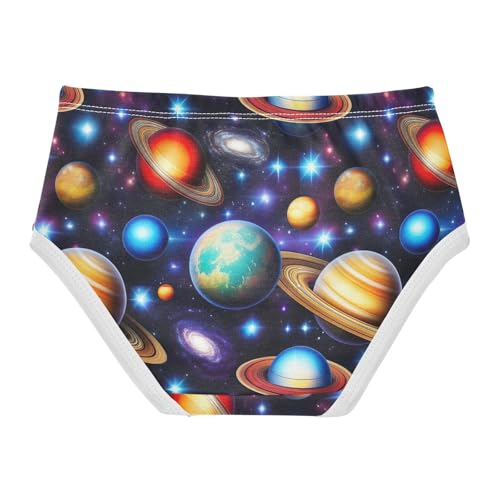 Joisal Toddler Girls Underwear 2t Cotton Panties Little Girl Aesthetic Briefs Undies Kids Cute Outer Space Planets2