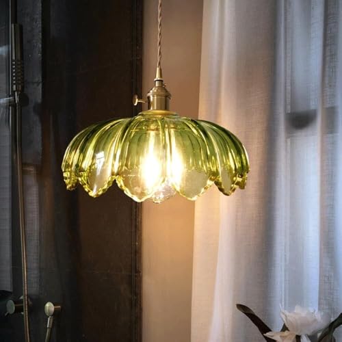 Plafonnier en verre créatif QHQQXN lustre suspension à tête unique salon