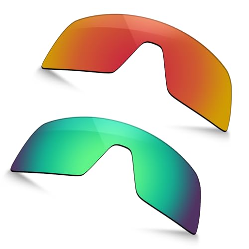 Verres polarisés Oakley Sutro OO9406 de rechange en rouge feu et vert jade