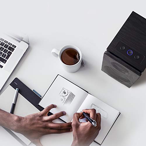 Altoparlanti per computer Bluetooth attivi R33BT - Altoparlante da scaffale 2.0 - Monitor da studio alimentato, nero - Coppia - Casse per PC - Immagine 7